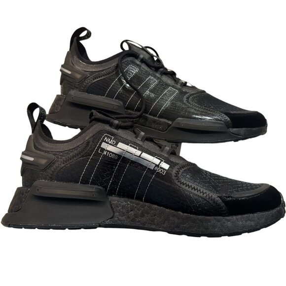 adidas Women's Shoes NMD V3 GW5657 Core Black Metallic Silver Size 10 New in Box - Picture 5 of 6